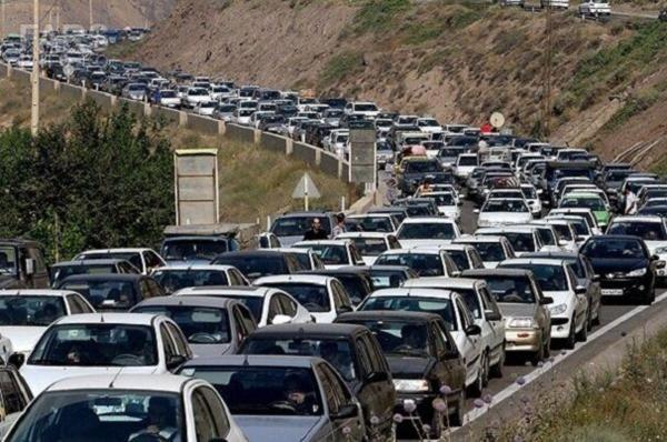 ترافیک 1.5 کیلومتری در محور هراز