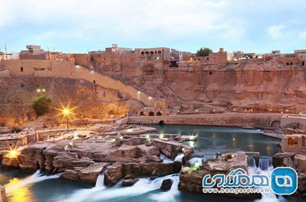 عملیات اجرایی تثبیت جداره غربی سازه های جهانی آبشارهای شوشتر آغاز شد